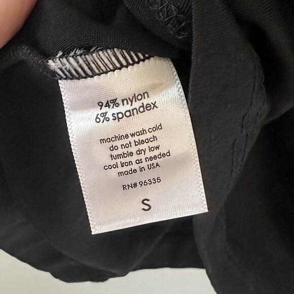 NWT REVOLVE Susana Monaco Black Capped Short Sleeve Top - Size Small - Picture 2 of 6